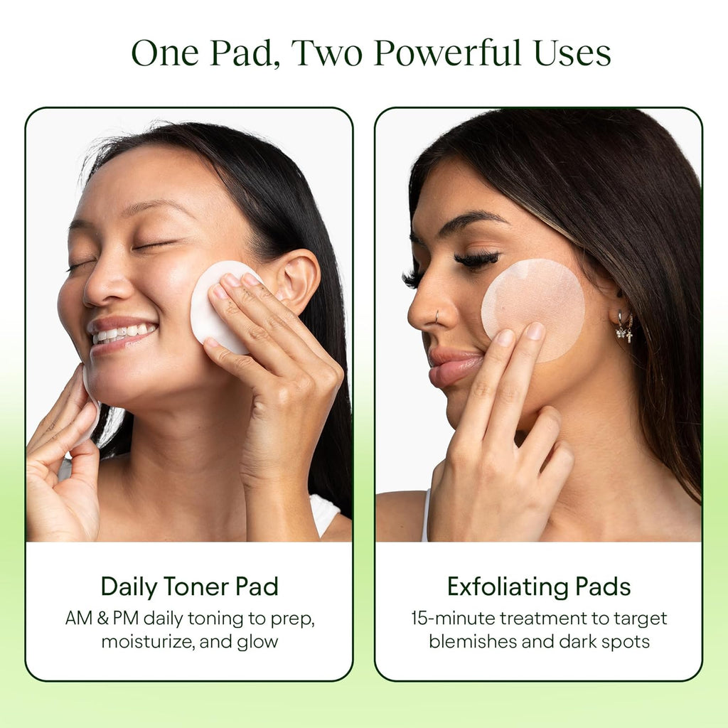 Jiyu Korean Skincare Anti-Aging, Dark Spot & Wrinkle Minimizing Toner Pads