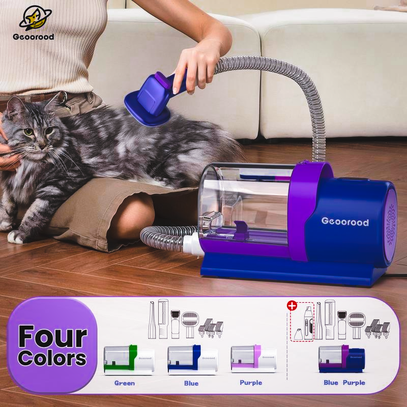 Geoorood 5-in-1 Quiet Dog Grooming Kit G3-P